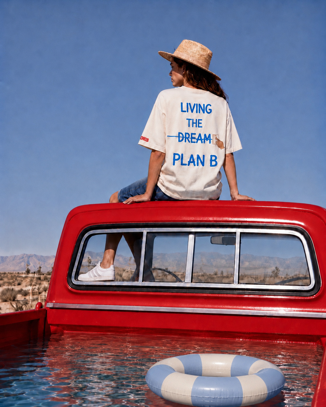 LIVING THE DREAM OVERSIZED T-SHIRT